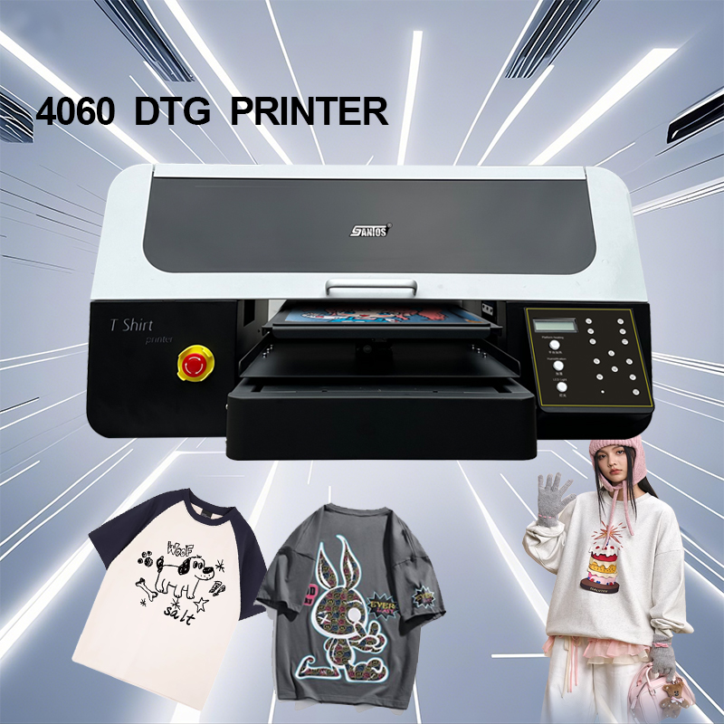 Commercial Digital Printing Machine - 티셔츠 디지털 프린터 4060 모델 XP600/I1600A1/I3200A1*2