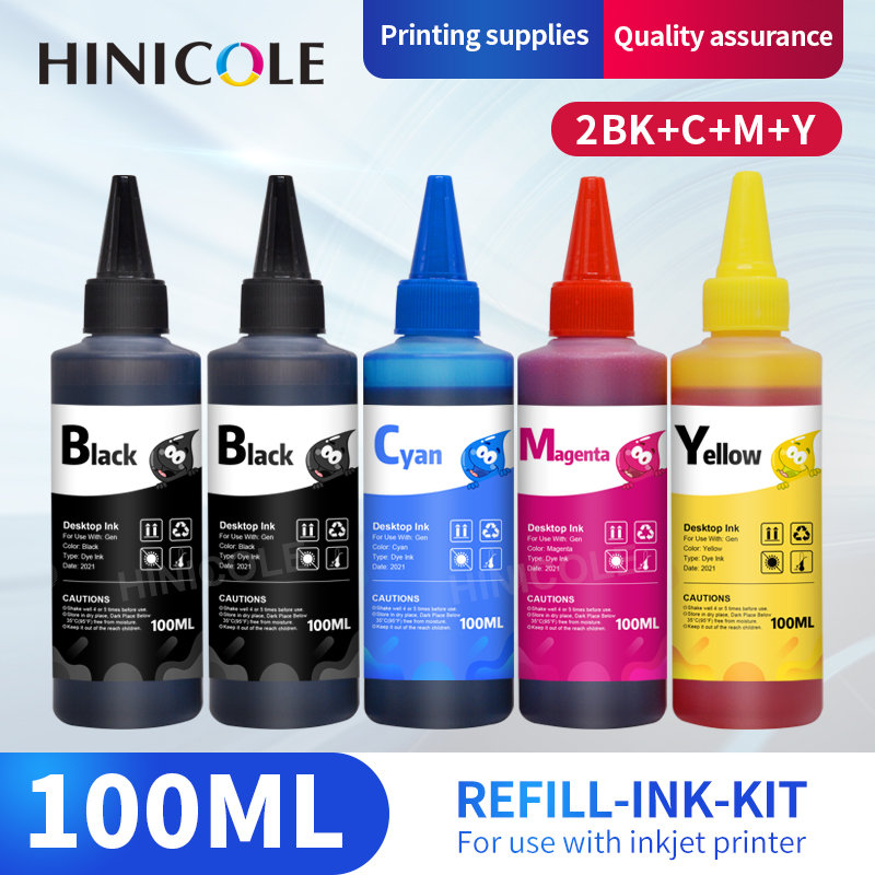 Sublimation Ink 100Ml - HINICOLE 100ML 범용 리필 잉크 키트