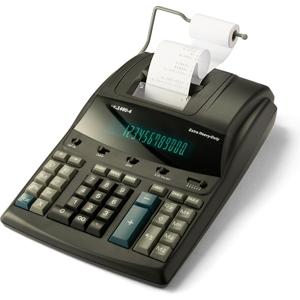 Commercial Printing Calculator - 12자리 대형 상업용 계산기, 고속 처리
