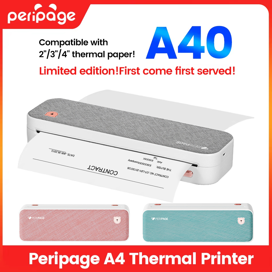 Commercial Book Printing Machines - Peripage A4 휴대용 프린터 전송 용지,