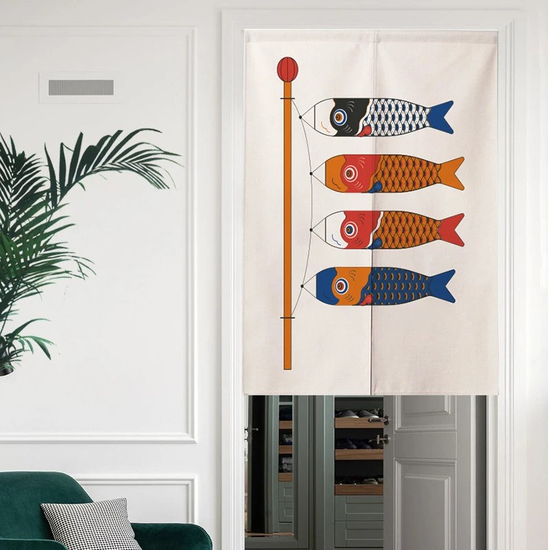 Commercial Window Printing - VIKAMA 일본식 접이식 부채 노렌 도어