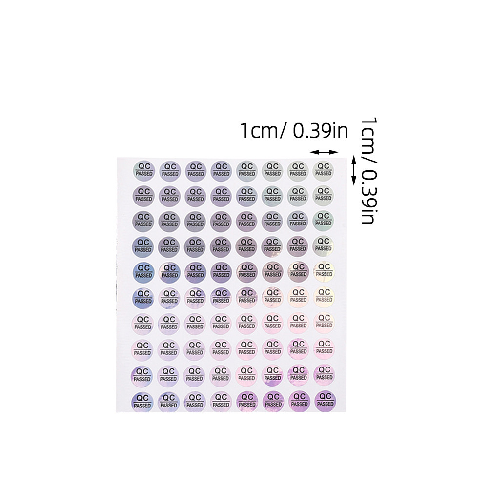 품질 검사 통과 스티커 1600개, 투명 인쇄 PVC  - Printing Qc 리뷰 및 가격