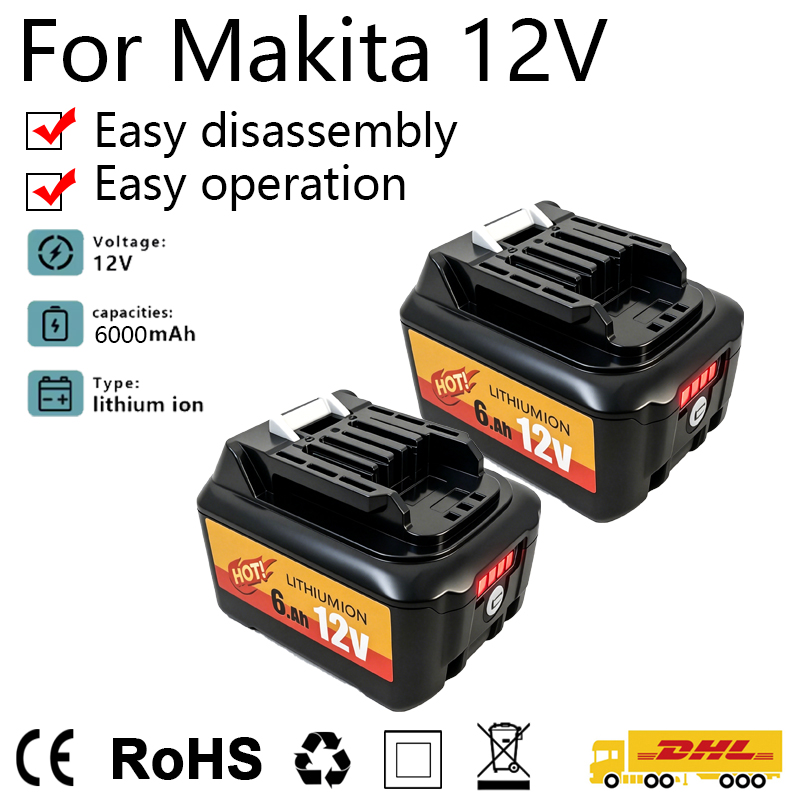 10.8V 12V 6A 충전식 마키타 CXT 6.0Ah - Makita Drill Hp1640 리뷰 및 가격