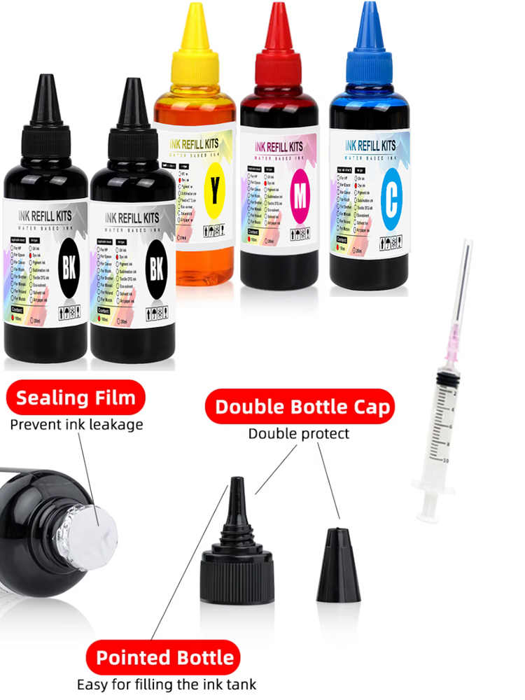 100ml 범용 염료 잉크 BK C M Y 키트 HP  - Sublimation Ink 100Ml 리뷰 및 가격