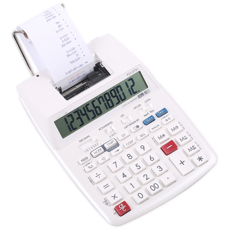 컴퓨터 배터리 또는 AC 전원 P23-DTSC 2색 인 - Commercial Printing Calculator 리뷰 및 가격
