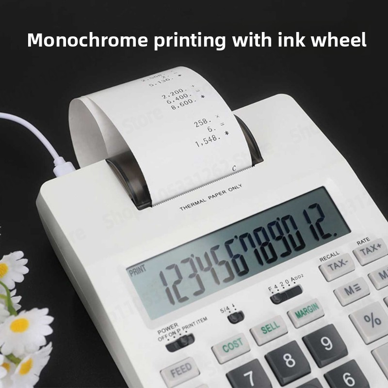 대형 화면, 내마모성 인쇄, 계산기 잉크 롤, 흑백 인 - Commercial Printing Calculator 리뷰 및 가격
